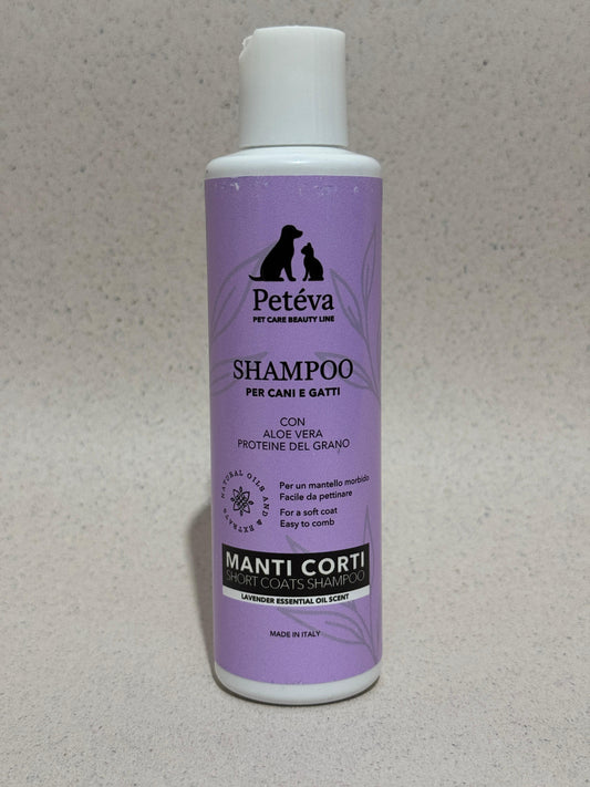 Shampoo Naturale Pelo Corto per Cani e Gatti 200 ml - Lavanda | Petéva