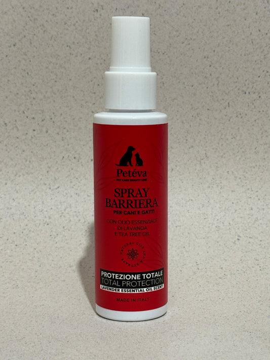 Spray Barriera Naturale per Cani e Gatti 200 ml - Neem, Lavanda e Tea Tree | Petéva